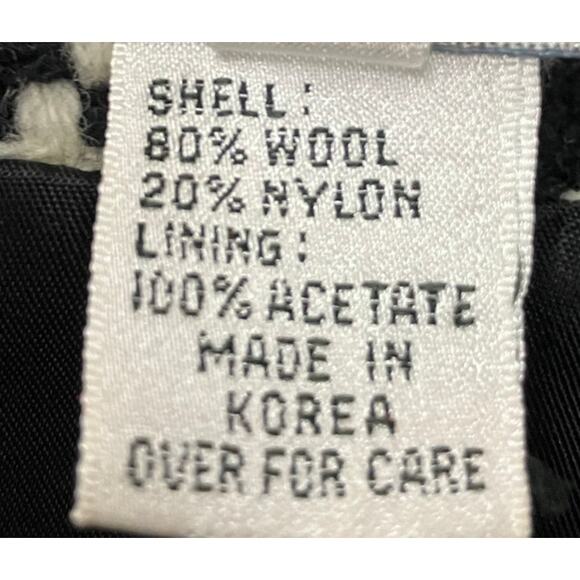 Moods by Krizia Women's B/W Houndstooth Wool Blend Button Front Blazer SZ 10 VTG - Picture 10 of 13